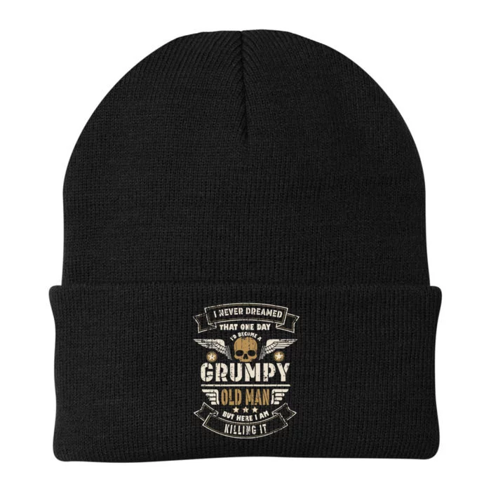 Funny I Never Dreamed Id Be Old And Grumpy Knit Cap Winter Beanie