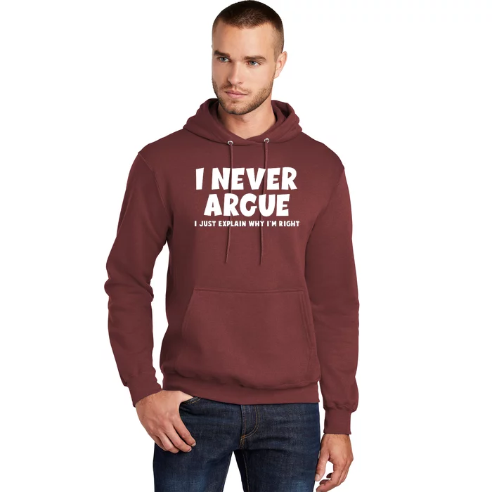 Funny I Never Argue I Just Explain Why Im Right Hoodie