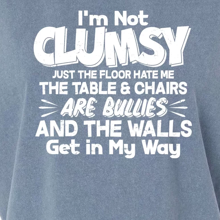 Funny I'm Not Clumsy Garment-Dyed Women's Muscle Tee