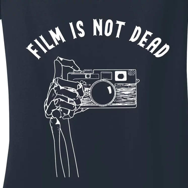 Film Is Not Dead Women's V-Neck T-Shirt