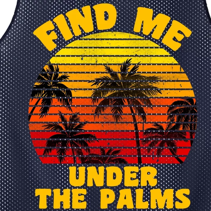 Find Me Under The Palms Mesh Reversible Basketball Jersey Tank