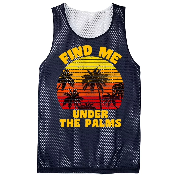 Find Me Under The Palms Mesh Reversible Basketball Jersey Tank