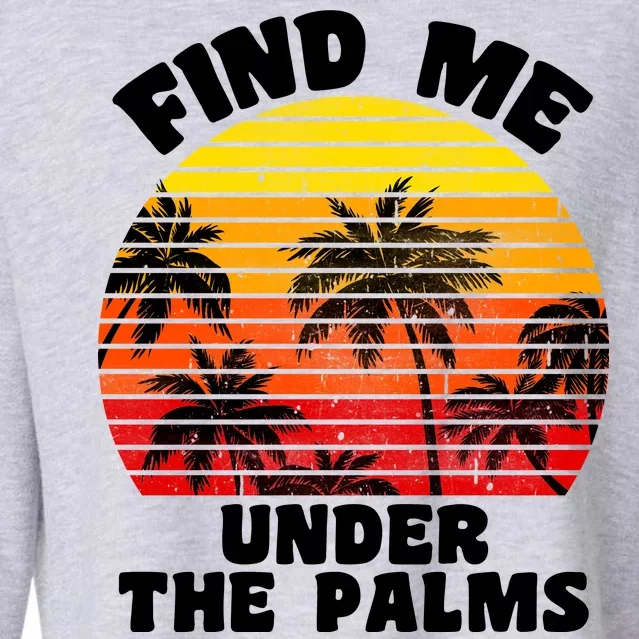 Find Me Under The Palms Cropped Pullover Crew