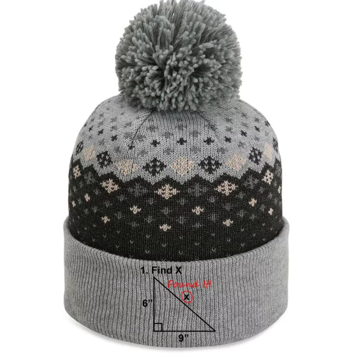 Find X Found It Funny Math School The Baniff Cuffed Pom Beanie