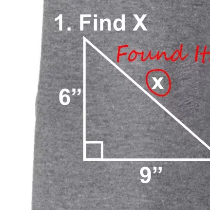 Find X Found It Funny Math School Doggie 3-End Fleece Hoodie