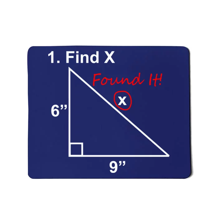 Find X Found It Funny Math School Mousepad