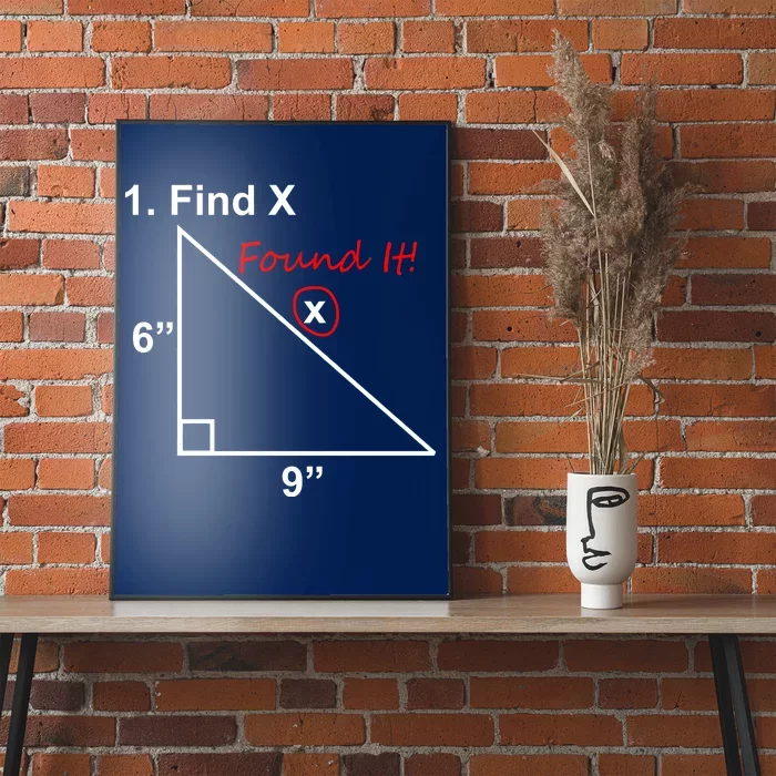 Find X Found It Funny Math School Poster