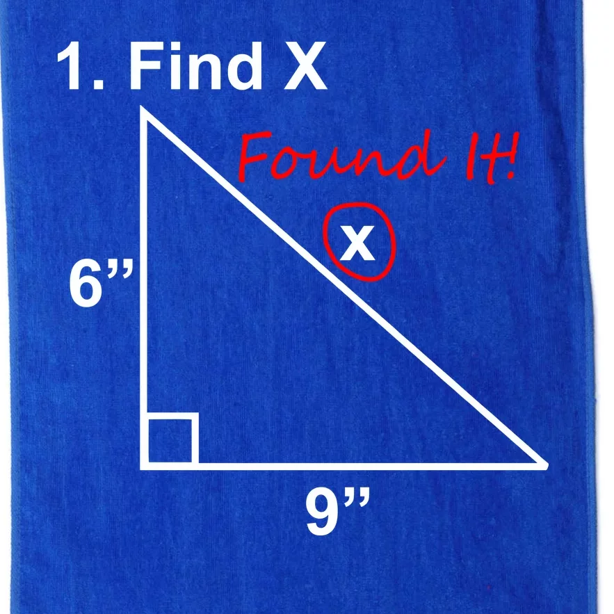 Find X Found It Funny Math School Platinum Collection Golf Towel