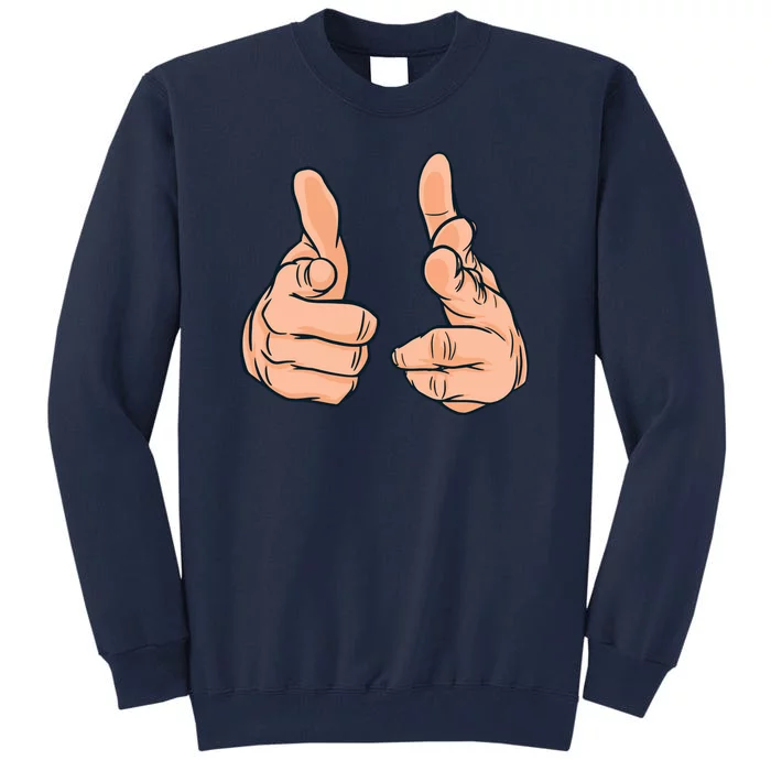 Finger Guns Tall Sweatshirt