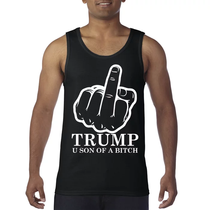 Finger Trump U Son of a B Tank Top