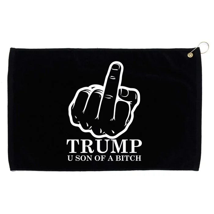 Finger Trump U Son of a B Grommeted Golf Towel