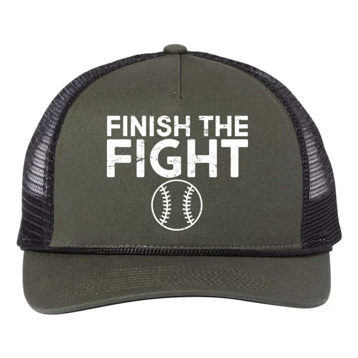 Finish The Fight Washington Baseball Retro Rope Trucker Hat Cap