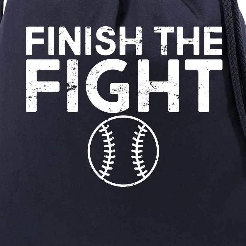 Finish The Fight Washington Baseball Drawstring Bag