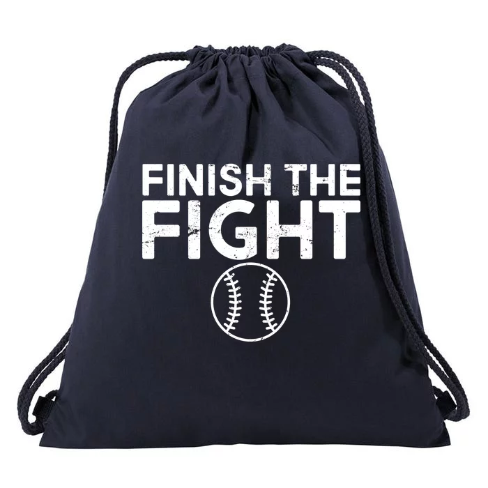 Finish The Fight Washington Baseball Drawstring Bag