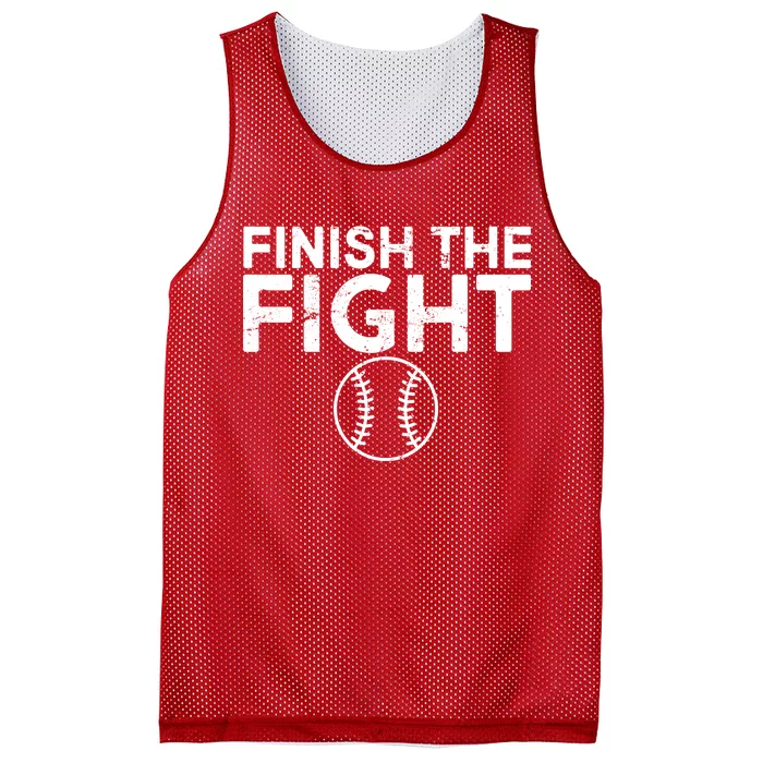 Finish The Fight Washington Baseball Mesh Reversible Basketball Jersey Tank