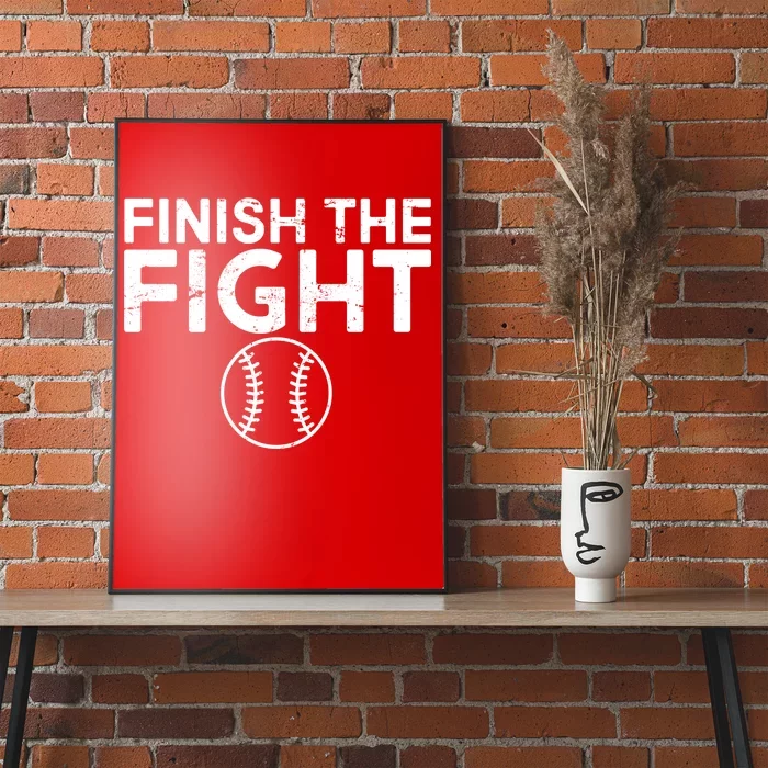 Finish The Fight Washington Baseball Poster