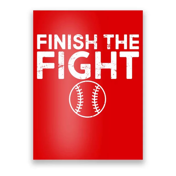 Finish The Fight Washington Baseball Poster