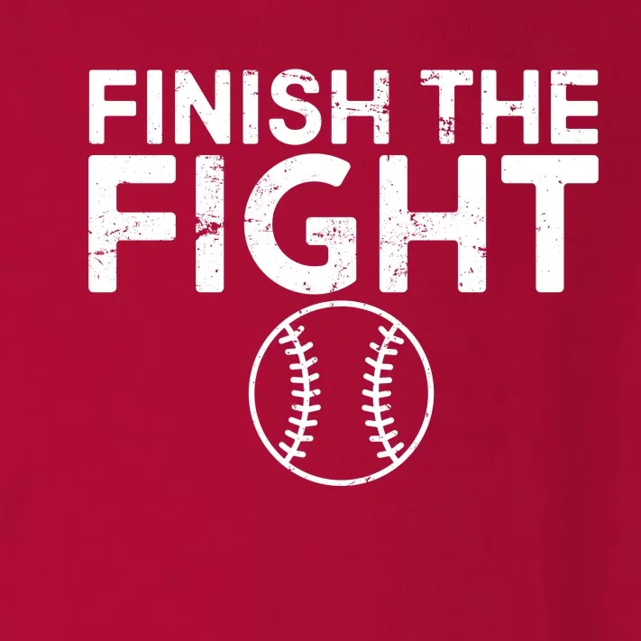 Finish The Fight Washington Baseball Toddler Long Sleeve Shirt