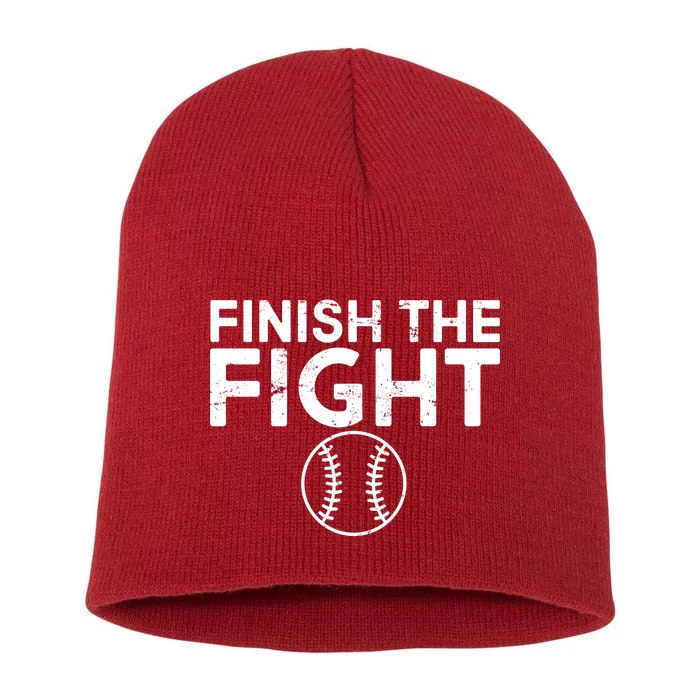 Finish The Fight Washington Baseball Short Acrylic Beanie