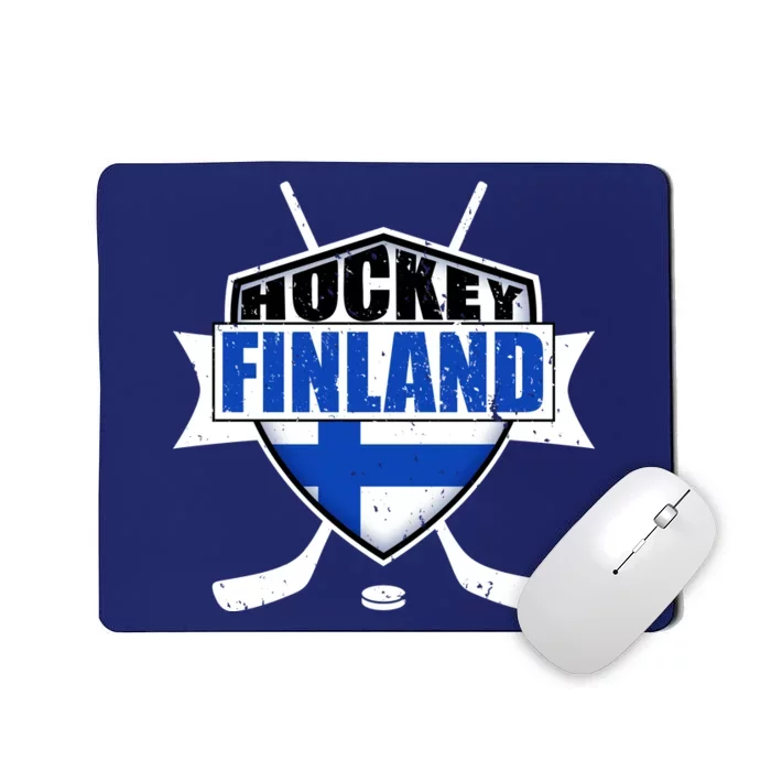 Finland Hockey Team Shield Mousepad