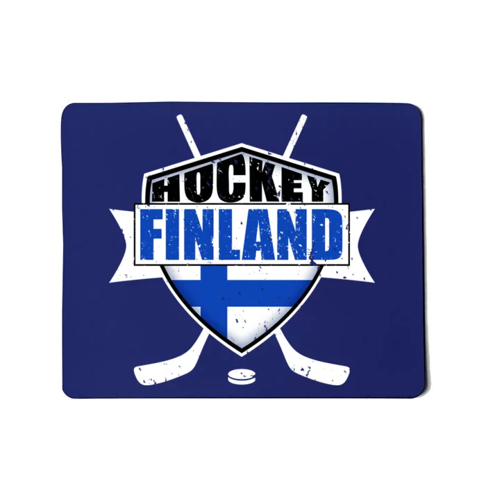 Finland Hockey Team Shield Mousepad