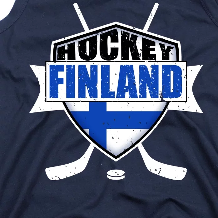 Finland Hockey Team Shield Tank Top