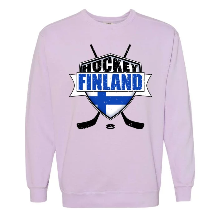 Finland Hockey Team Shield Garment-Dyed Sweatshirt