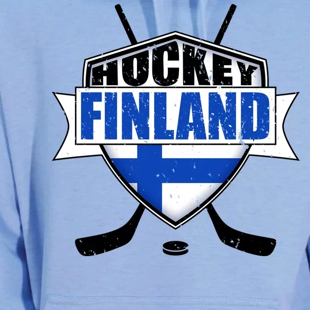 Finland Hockey Team Shield Unisex Surf Hoodie