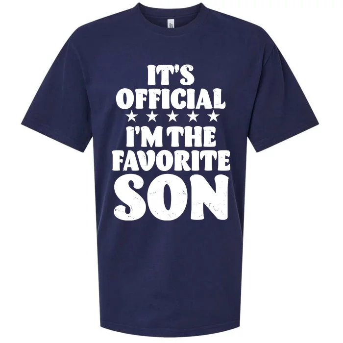 Funny Its Official Im The Favorite Son Sueded Cloud Jersey T-Shirt