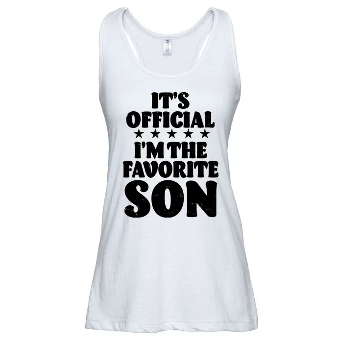 Funny Its Official Im The Favorite Son Ladies Essential Flowy Tank