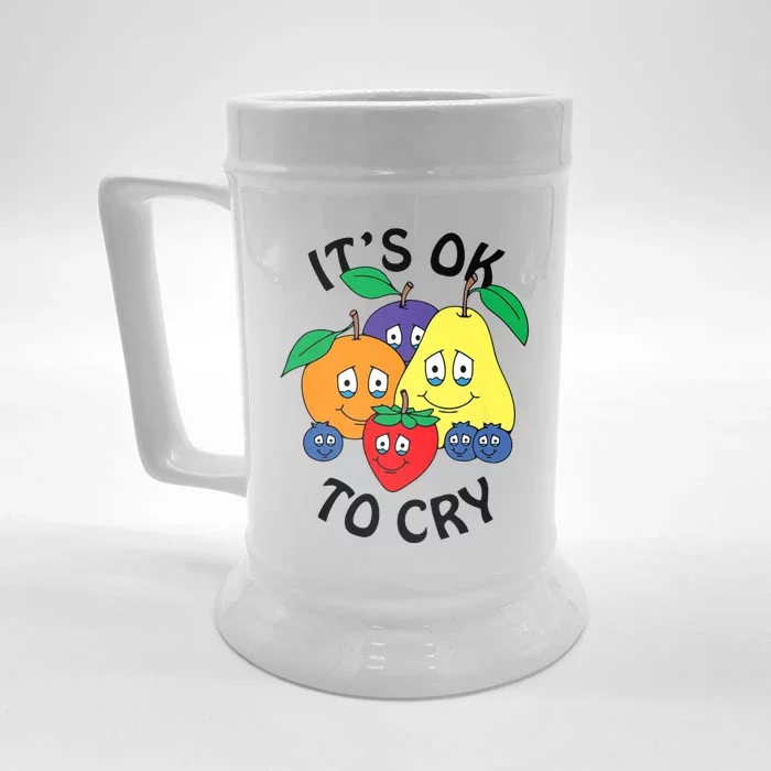 Fruits It’S Ok To Cry Front & Back Beer Stein