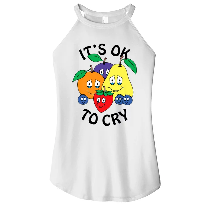 Fruits It’S Ok To Cry Women’s Perfect Tri Rocker Tank