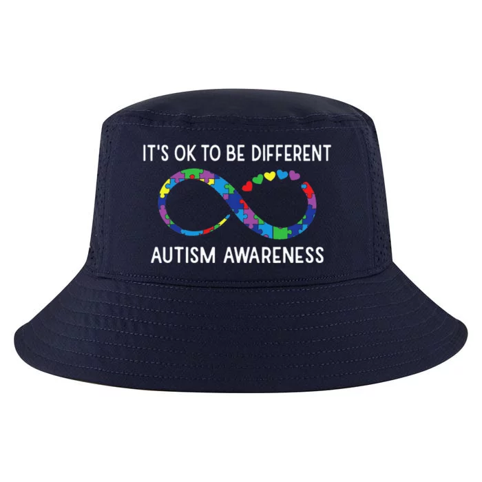 Funny Its Ok To Be Different Autism Awareness Cool Comfort Performance Bucket Hat