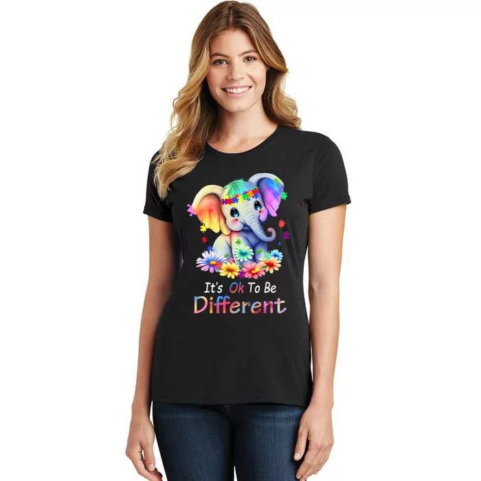 funny Its Ok To Be Different Autism Acceptance Women's T-Shirt