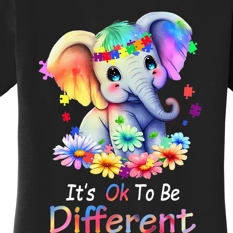 funny Its Ok To Be Different Autism Acceptance Women's T-Shirt