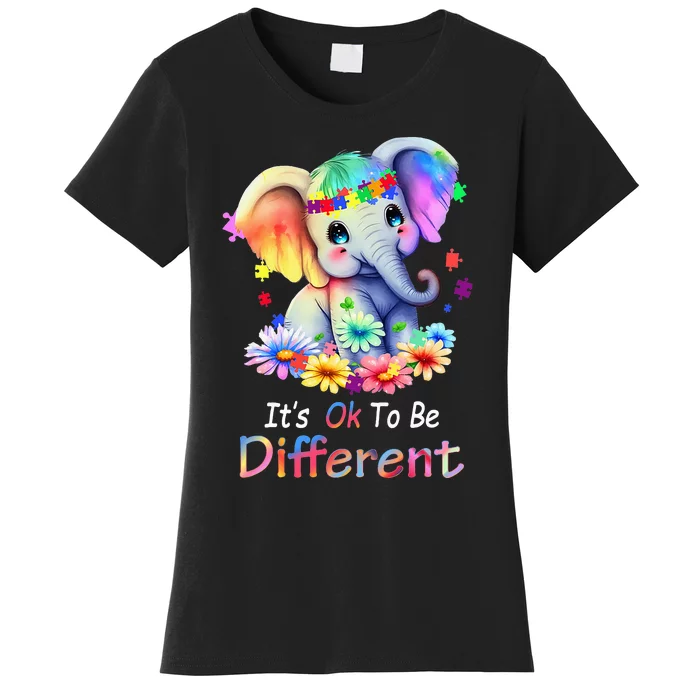 funny Its Ok To Be Different Autism Acceptance Women's T-Shirt