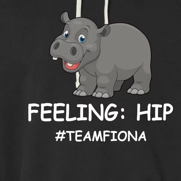 Fiona The Baby Hippo Feeling Hip Preemie Garment-Dyed Fleece Hoodie