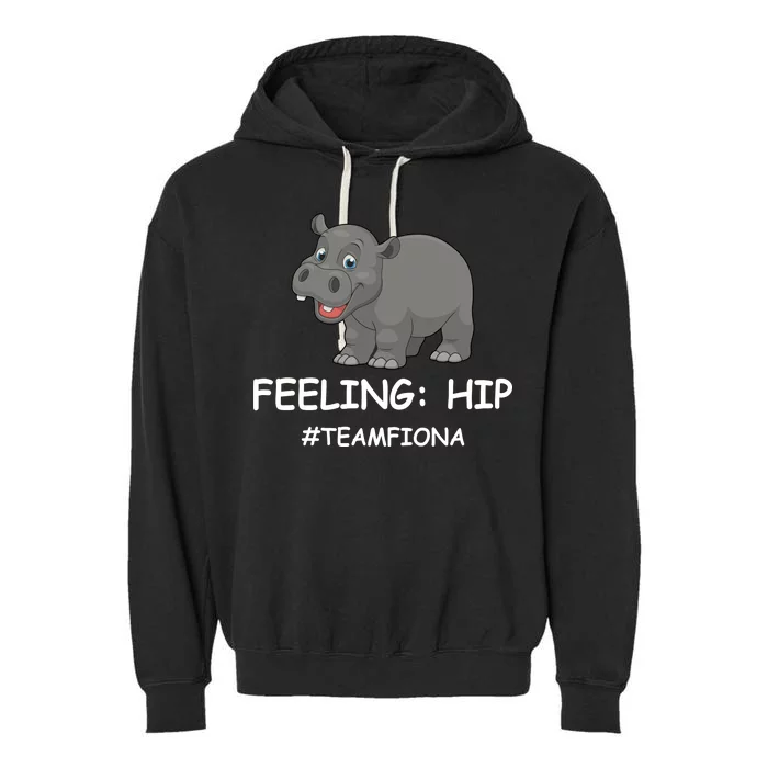 Fiona The Baby Hippo Feeling Hip Preemie Garment-Dyed Fleece Hoodie