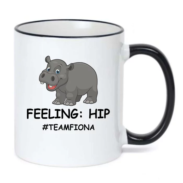 Fiona The Baby Hippo Feeling Hip Preemie Black Color Changing Mug