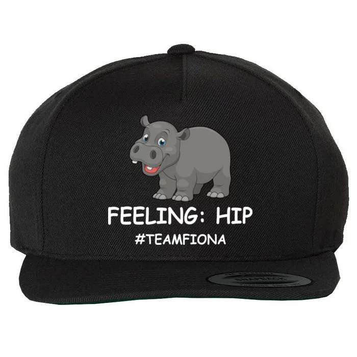 Fiona The Baby Hippo Feeling Hip Preemie Wool Snapback Cap