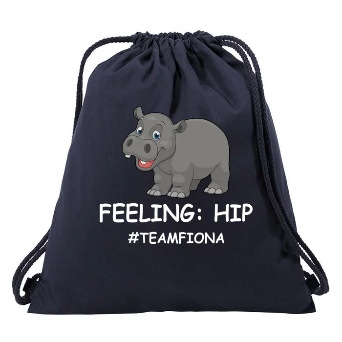 Fiona The Baby Hippo Feeling Hip Preemie Drawstring Bag