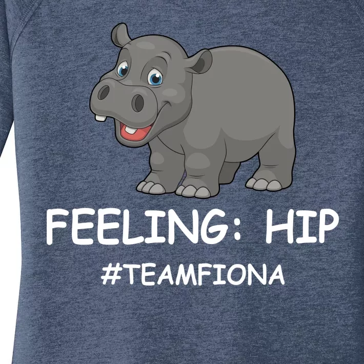 Fiona The Baby Hippo Feeling Hip Preemie Women's Perfect Tri Tunic Long Sleeve Shirt