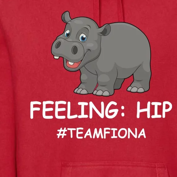 Fiona The Baby Hippo Feeling Hip Preemie Premium Hoodie