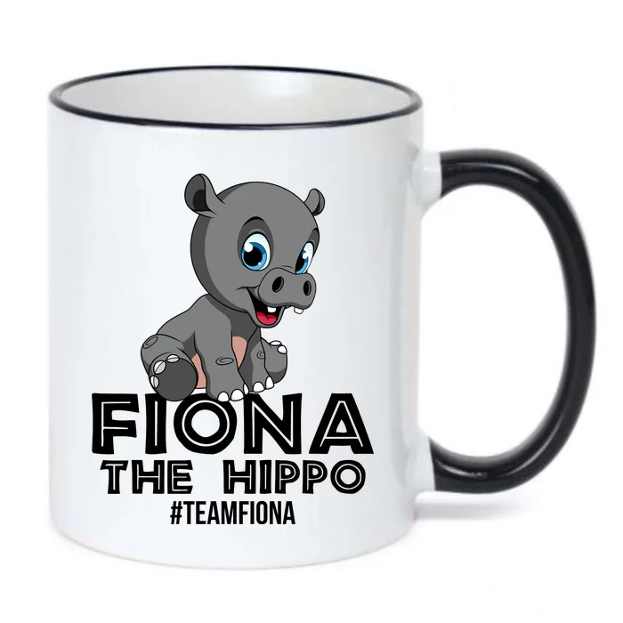 Fiona The Hippo #TeamFiona Hippopotamus Zoo Black Color Changing Mug