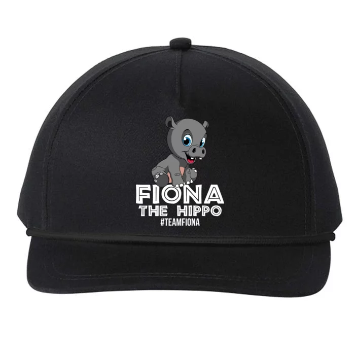 Fiona The Hippo #TeamFiona Hippopotamus Zoo Snapback Five-Panel Rope Hat