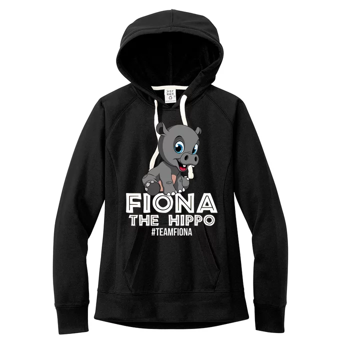 Fiona The Hippo #TeamFiona Hippopotamus Zoo Women's Fleece Hoodie