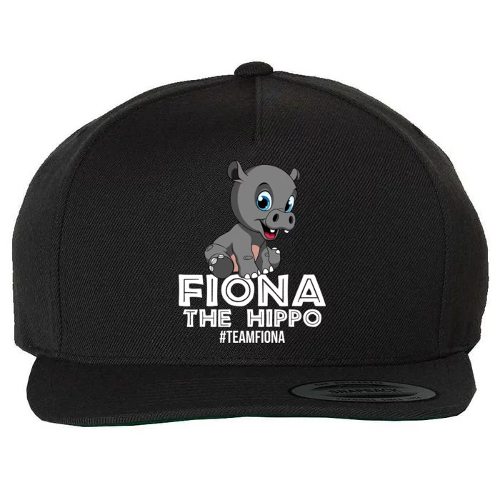 Fiona The Hippo #TeamFiona Hippopotamus Zoo Wool Snapback Cap