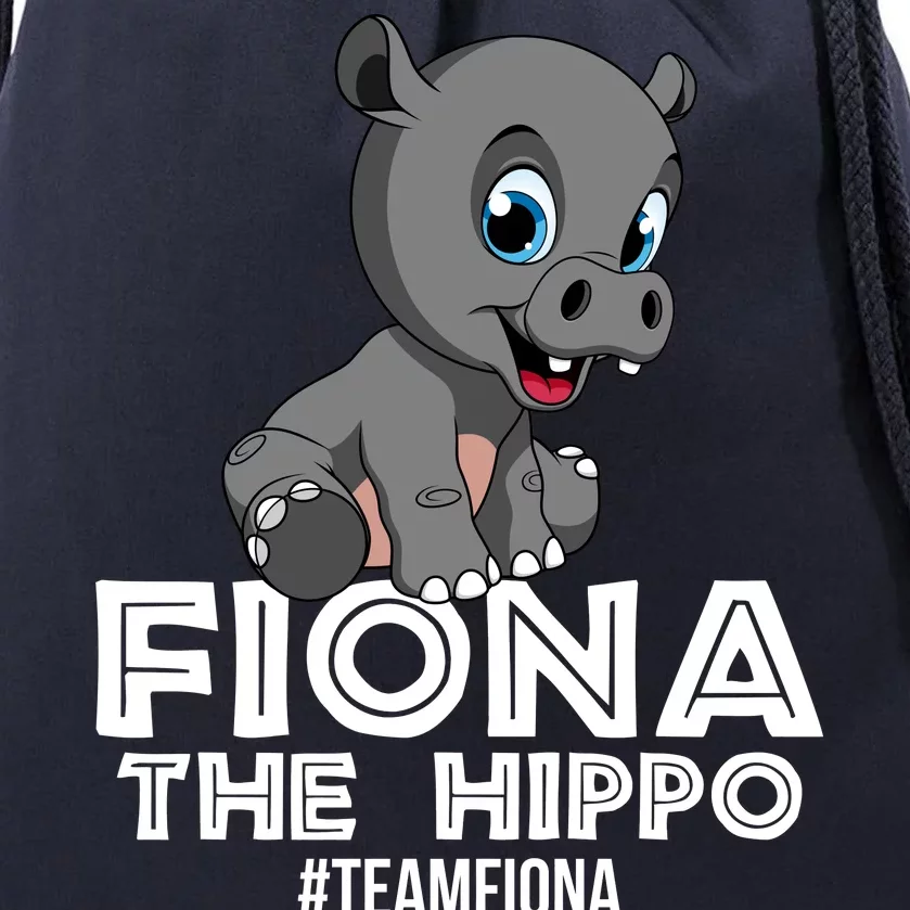 Fiona The Hippo #TeamFiona Hippopotamus Zoo Drawstring Bag