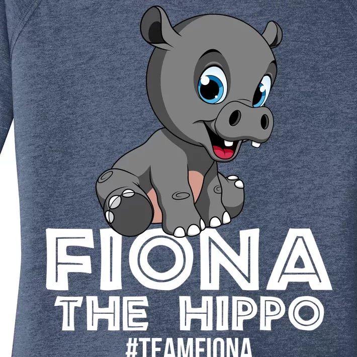 Fiona The Hippo #TeamFiona Hippopotamus Zoo Women's Perfect Tri Tunic Long Sleeve Shirt