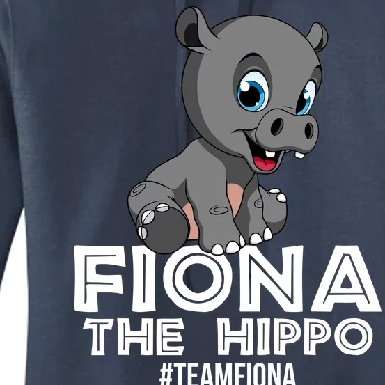 Fiona The Hippo #TeamFiona Hippopotamus Zoo Women's Pullover Hoodie